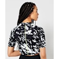 Miniatyrbillede 2 af 5: Superdry T-shirt Run 3/4 Tight Crop Sort XS Kvinde