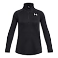 Miniatyrbillede 1 af 2: Under Armour Tech Graphic Halv Lynlås Langærmet T-shirt Sort 14-16 Years Dreng