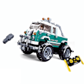 Miniatyrbillede 1 af 5: Sluban Power Bricks R/c 2.4g Truck 397 Stykker Konstruktion Spil Søvfarvet