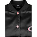 Miniatyrbillede 7 af 10: Starter Black Label Satin College Bomberjakke Sort M Kvinde