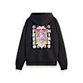 Miniatyrbillede 4 af 7: Scotch & Soda Loose Fit Back Artwork Hættetrøje Grå L Mand