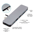 Pikkukuva 4 / 4: Hyper Drive Solo Hub For Macbook Pc & Usb-c Devices Hopeinen