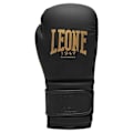 Miniatyrbillede 1 af 7: Leone1947 Boksehandsker I Kunstlæder Black And Gold Sort 10 oz