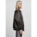 Miniatyrbillede 4 af 5: Urban Classics Bomberjakke Oversized Satin Sort S Kvinde