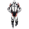 Miniatyrbillede 1 af 4: Furygan Regndragt Racing Transparent,Sort M Mand