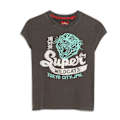 Pikkukuva 1 / 6: Superdry Embellished Poster Cap Slv Lyhythihainen T-paita Harmaa XS Nainen