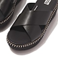 Miniatyrbillede 4 af 6: Fitflop Eloise Espadrille Leather Wedge Cross Klipklapper Sort EU 40 Kvinde