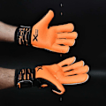 Miniatyrbillede 3 af 6: Precision Målmandshandsker Fusion X Pro Surround Quartz Orange,Sort 9.5