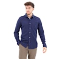 Miniatyrbillede 1 af 4: Dockers Lang ærmet Skjorte Alpha 360 Button Up Blå XL Mand