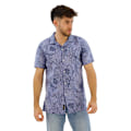 Pikkukuva 1 / 3: Superdry Open Collar Print Lyhythihainen Paita Sininen S Mies