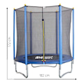 Pikkukuva 2 / 2: Devessport Trampoline With Net Sininen 182 cm