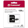 Miniatyrbillede 3 af 3: Transcend Microsdxc 128gb Class 10 Sort