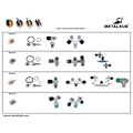 Miniatyrbillede 3 af 3: Metalsub Closing Valve Model A 10 Units Gylden