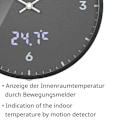 Miniatyrbillede 4 af 6: Bresser Vægur Mytime Ledsec Grå