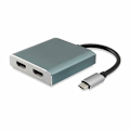 Miniatyrbillede 1 af 2: Equip Usb-c Til Hdmi-adapter 133464 2xhdmi Søvfarvet