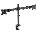 Miniatyrbillede 1 af 3: Digitus Universal Dual Monitor Stand With Clamp Mount Sort Max 16 kg