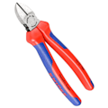 Pikkukuva 1 / 2: Knipex Leikkuri Atramentoitu Kiillotettu Diagonal 180 Mm Punainen,Hopeinen