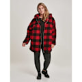 Pikkukuva 10 / 10: Urban Classics Takki Oversized Check Punainen 2XL Nainen