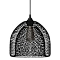Miniatyrbillede 1 af 6: Creative Cables Tekstil Hængende Lampe Ghostbell Xl 1.2 M Sort