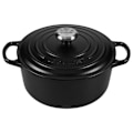 Miniatyrbillede 1 af 3: Le Creuset Kasserolle Signature 24 Cm Sort