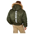 Miniatyrbillede 2 af 6: Alpha Industries 45p Custom Jakke Grøn L Mand