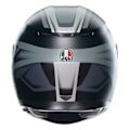 Miniatyrbillede 4 af 6: Agv K3 E2206 Mplk Fullface-hjelm Sort,Grå M