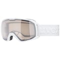 Miniatyrbillede 1 af 4: Uvex Xcitd Variomatic Skibriller Hvid Mirror Silver Variomatic Clear/CAT1-3