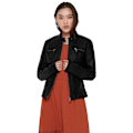Miniatyrbillede 1 af 7: Only Jakke Bandit Faux Leather Biker Sort 42 Kvinde