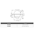Pikkukuva 2 / 2: Plastimo Kompassi Mini C Kirkas 114 x 114 x 89 mm