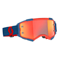 Miniatyrbillede 1 af 2: Scott Fury Off-road Briller Blå Orange Chrome Works/CAT2