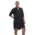Miniatyrbillede 1 af 3: Vero Moda Curve Sila Mix Kjole Med Lange ærmer Sort 44 Kvinde