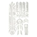 Miniatyrbillede 5 af 9: All Mountain Style Frame Guard Extra Stickers Honeycomb Hvid,Sort