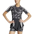 Miniatyrbillede 1 af 5: Adidas Kortærmet T-shirt Own The Run Excite Aop Sort XS Kvinde