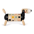 Miniatyrbillede 10 af 10: Janod Søde Kokon Former Og Farver Hund Beige,Sort 2-5 Years