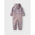 Miniatyrbillede 2 af 5: Name It Alfa08 Softshell Aop1 Mini Heldragt Lilla 4 Years Pige