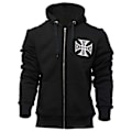 Miniatyrbillede 1 af 2: West Coast Choppers Sweatshirt Med Fuld Lynlås Og Classic Sort L Mand