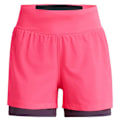 Miniatyrbillede 1 af 4: Under Armour Shorts Run Stamina 2-in-1 Rosa XS Kvinde