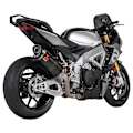 Pikkukuva 3 / 3: Akrapovic Titanium Ja Carbon Slip On-äänenvaimennin Aprilia Rsv4 1100 21-22 Ref:s-a10so13-rc Hopeinen