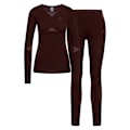 Miniatyrbillede 1 af 5: Odlo Fundamentals Performance Warm Basislagssæt Brun XL Kvinde