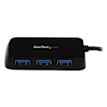 Miniatyrbild 2 av 2: Startech Portable 4 Port Mini Usb 3.0 Hub Svart