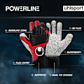 Miniatyrbillede 3 af 4: Uhlsport Målmandshandsker Powerline Supergrip+ Reflex Rød,Sort 11