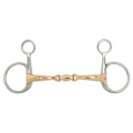 Pikkukuva 1 / 2: Br Kaksoisnivel Baucher Anatominen Soft Contact 14 Mm Snaffle Kultainen 13.5 cm