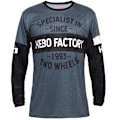 Miniatyrbillede 1 af 2: Hebo Langærmet T-shirt Mx Stratos Two Wheels Sort S Mand