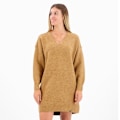 Miniatyrbillede 1 af 6: Superdry Langærmet Kort Kjole V Jumper Brun M Kvinde