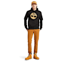 Miniatyrbillede 3 af 5: Timberland Core Tree Logo Brushback Hættetrøje Sort L Mand