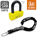 Pikkukuva 4 / 10: Urban Security U-lukko Mini Ur75 Keltainen