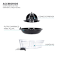 Miniatyrbild 7 av 9: Tm Electron Rostfri Pressare Tmpex012 160w Silver One Size / EU Plug