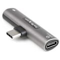Miniatyrbillede 4 af 7: Startech Cdp 2capdm Usb-c/jack 3.5 Mm Til Usb-c/jack 3.5 Mm Adapter Søvfarvet