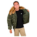 Miniatyrbillede 5 af 6: Alpha Industries 45p Custom Jakke Grøn L Mand