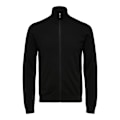 Miniatyrbillede 3 af 6: Selected Cardigan Med Fuld Lynlås Berg Sort L Mand